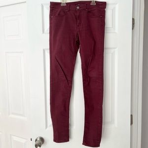 Burgundy skinny pants by Divided - H&M